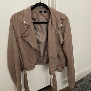 Brown Cropped Jacket